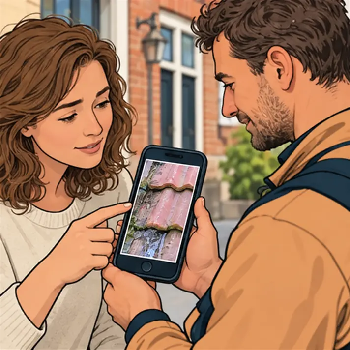 Illustratie bij stap 2: Foto’s bespreken